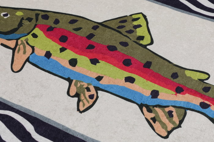 Mijölnir Alfombrilla de baño Pescado Multicolor